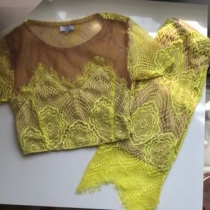 Yellow Lace Set
